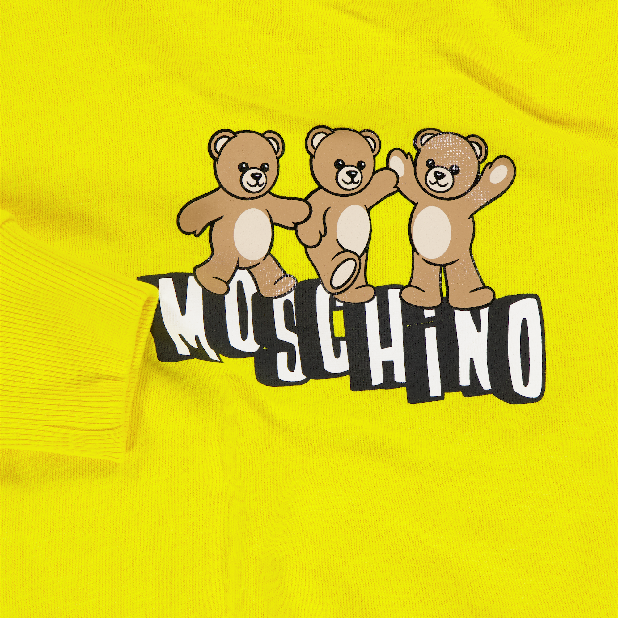 Moschino niños Unisex suéter en Amarillo
