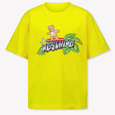 Moschino Kinder Jungen T-Shirt In Gelb