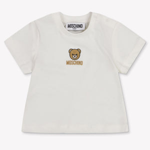Moschino Baby Unisex T-Shirt In OffWhite