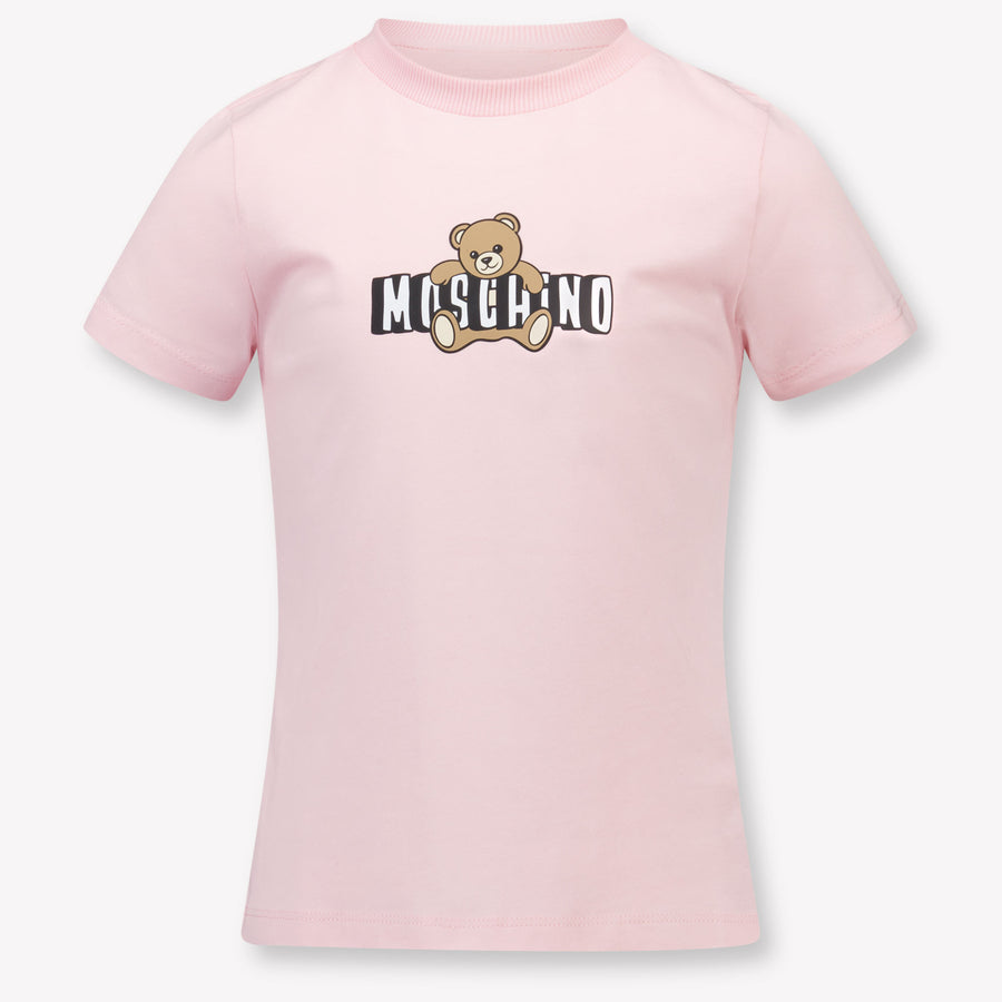 Moschino Kinder Unisex T-Shirt In Hellrosa