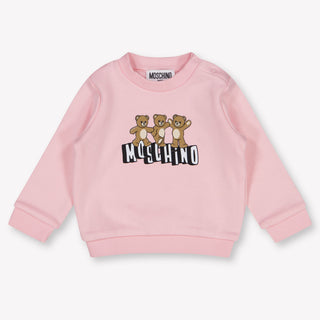 Moschino Baby Unisex Sweater In Light Pink