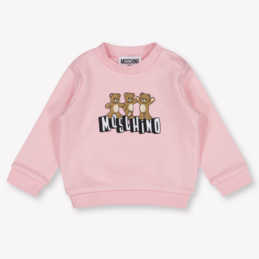Moschino Unisex-Pullover für Babys Hellrosa