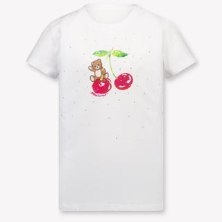 Moschino Kinder Meisjes T-Shirt In Wit