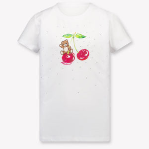Moschino niños Chicas Camiseta adentro Blanco