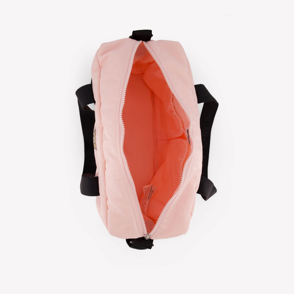 Moschino Baby Unisex Diaper Bag In Light Pink