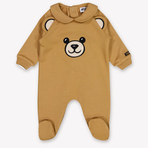 Moschino Baby Unisex Strampler in Beige