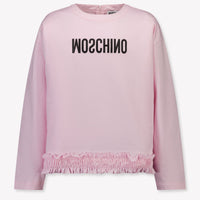 Moschino Bambini Ragazze Maglione dentro Rosa Chiaro