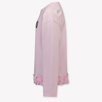 Moschino Bambini Ragazze Maglione dentro Rosa Chiaro