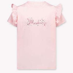 Moschino Mädchen T-Shirt in Hellrosa