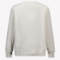 Moschino Enfants Garçons Pull en blanc cassé