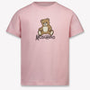 Moschino Bambini Unisex Maglietta dentro Rosa Chiaro