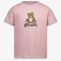 Moschino Bambini Unisex Maglietta dentro Rosa Chiaro