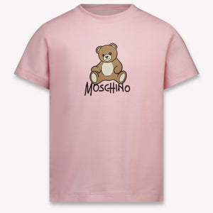 Moschino Bambini Unisex Maglietta dentro Rosa Chiaro