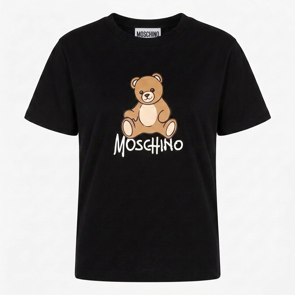 Moschino Kinder Unisex T-Shirt In Zwart
