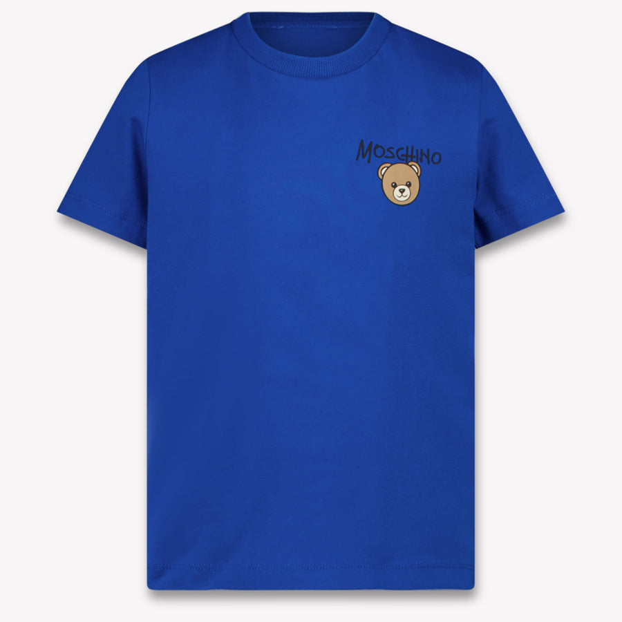 Moschino Bambini Unisex Maglietta dentro Blu Cobalto