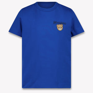 Moschino Bambini Unisex Maglietta dentro Blu Cobalto