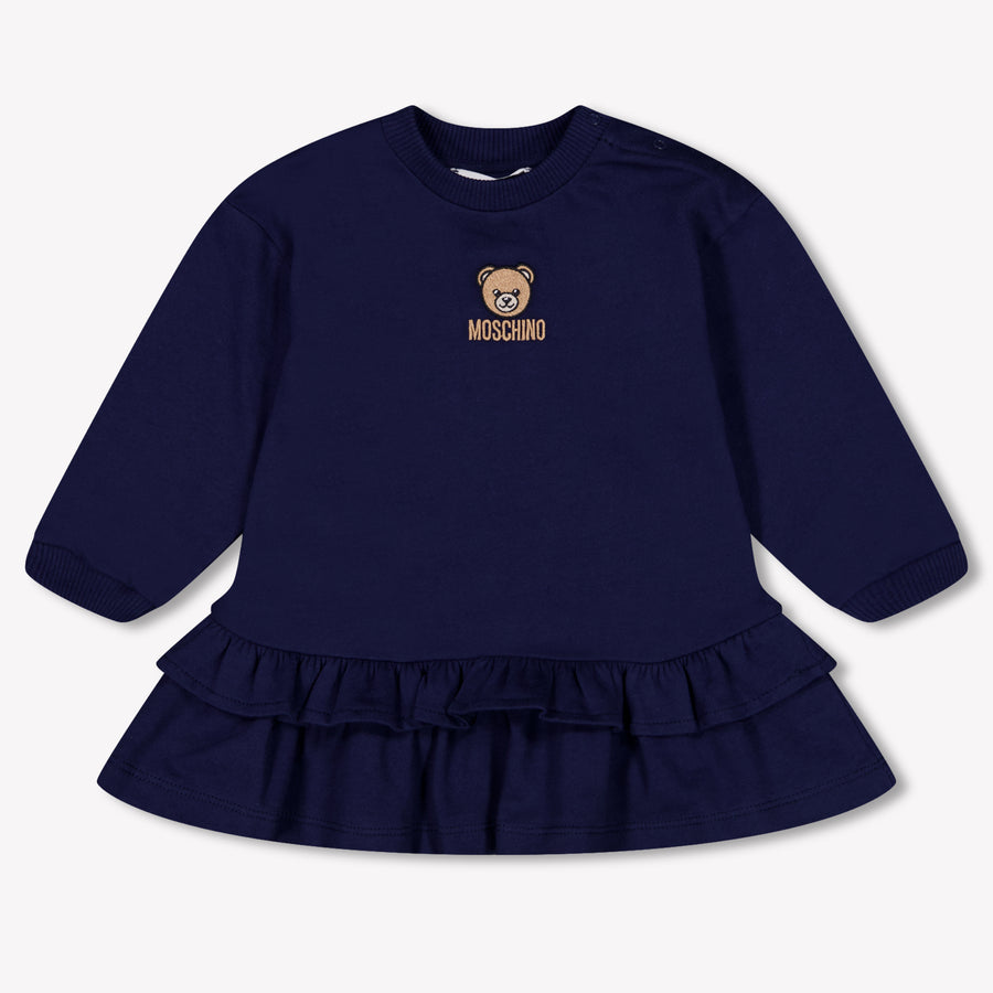 Moschino Baby Meisjes Jurk In Navy