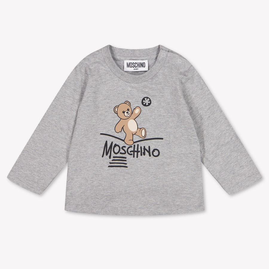 Moschino Bébé Filles T-shirt dans Gris