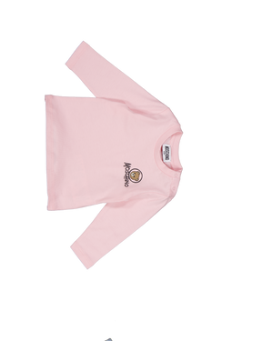 Moschino Unisex-T-Shirt für Babys Hellrosa