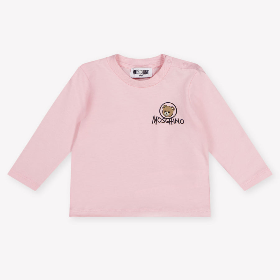 Moschino Bambino Unisex Maglietta dentro Rosa Chiaro