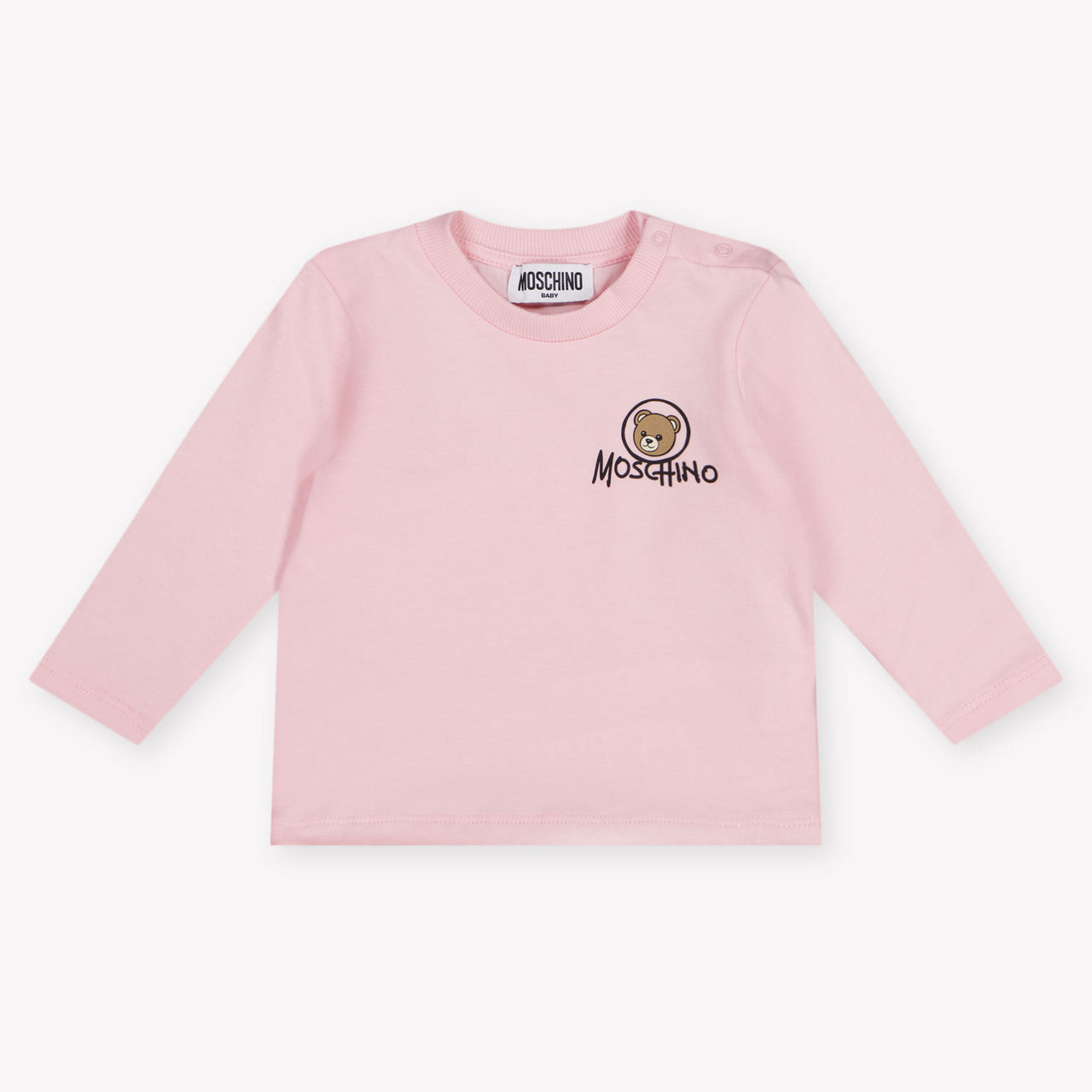 Moschino Unisex-T-Shirt für Babys Hellrosa