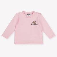 Moschino Unisex-T-Shirt für Babys Hellrosa