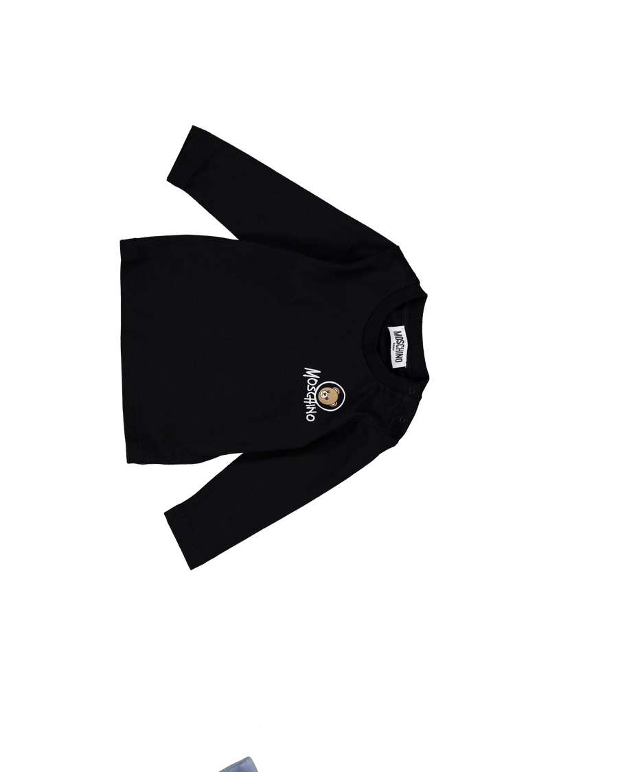Moschino bebe Unisex Camiseta adentro Negro