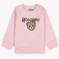 Moschino bebe Chicas suéter en Rosa claro