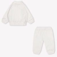 Moschino bebe Unisex Traje de jogging En Blanco Roto