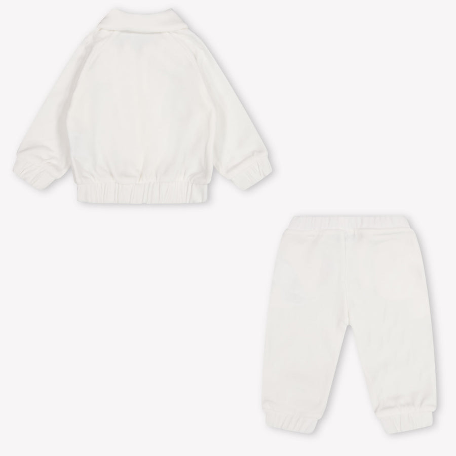Moschino bebe Unisex Traje de jogging En Blanco Roto