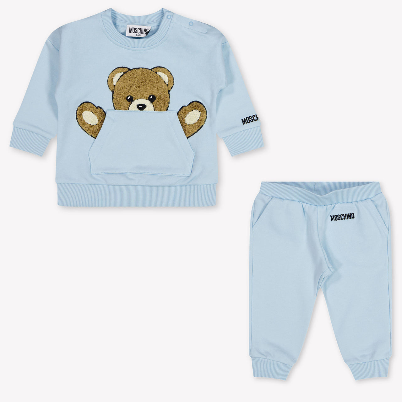 Moschino Baby Unisex Trainingsanzug in Hellblau