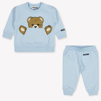 Moschino Baby Unisex Trainingsanzug in Hellblau