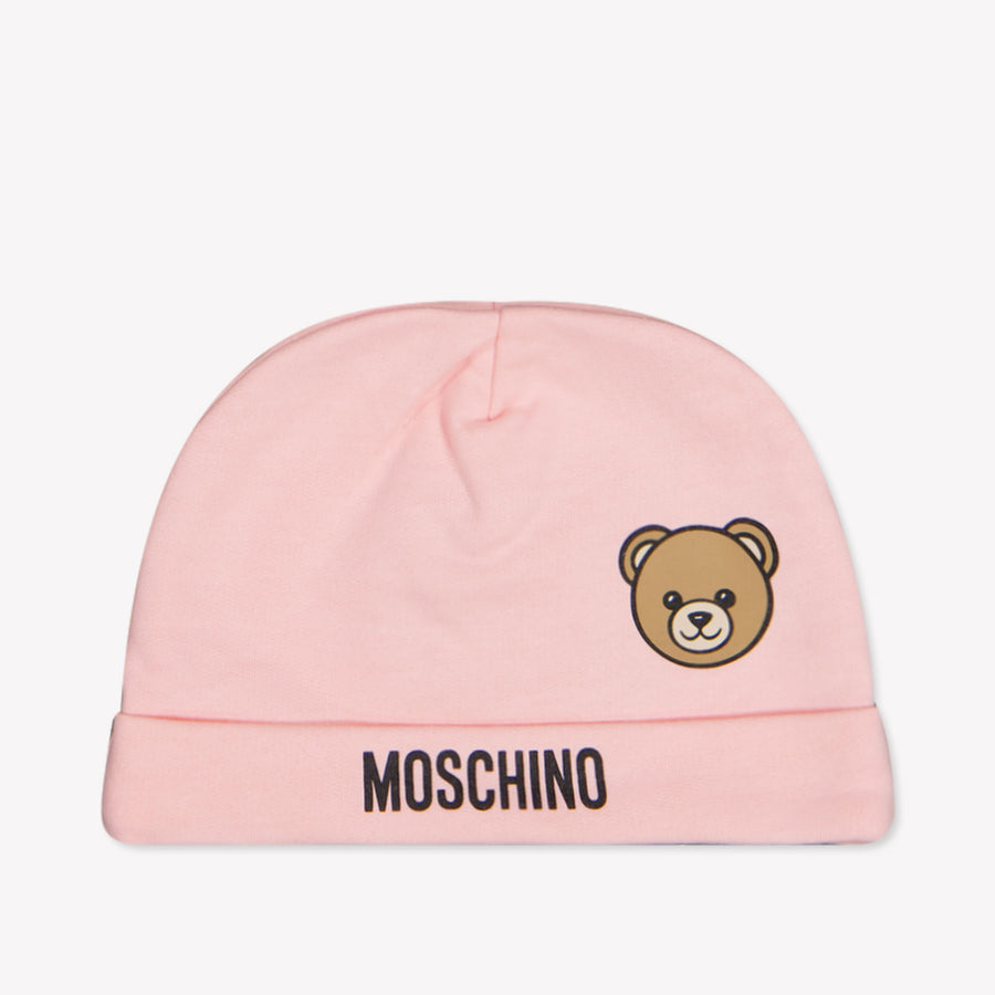 Moschino Bambino Ragazze Cappello dentro Rosa Chiaro