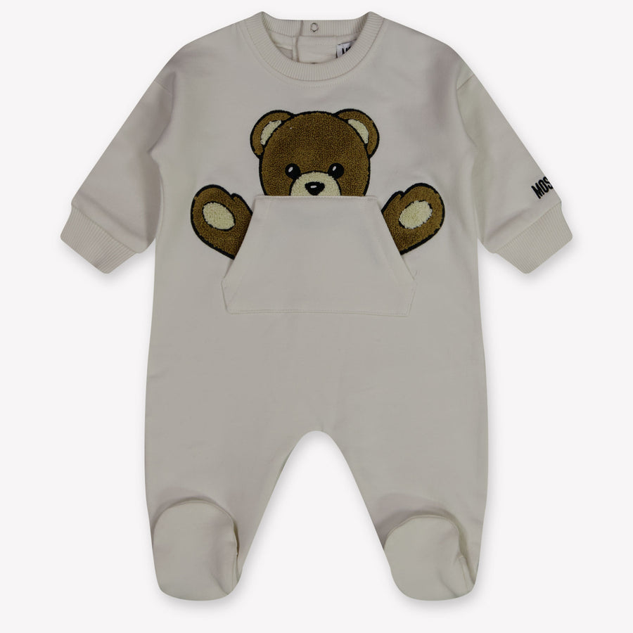 Moschino Bébé Unisexe Combishort en blanc cassé