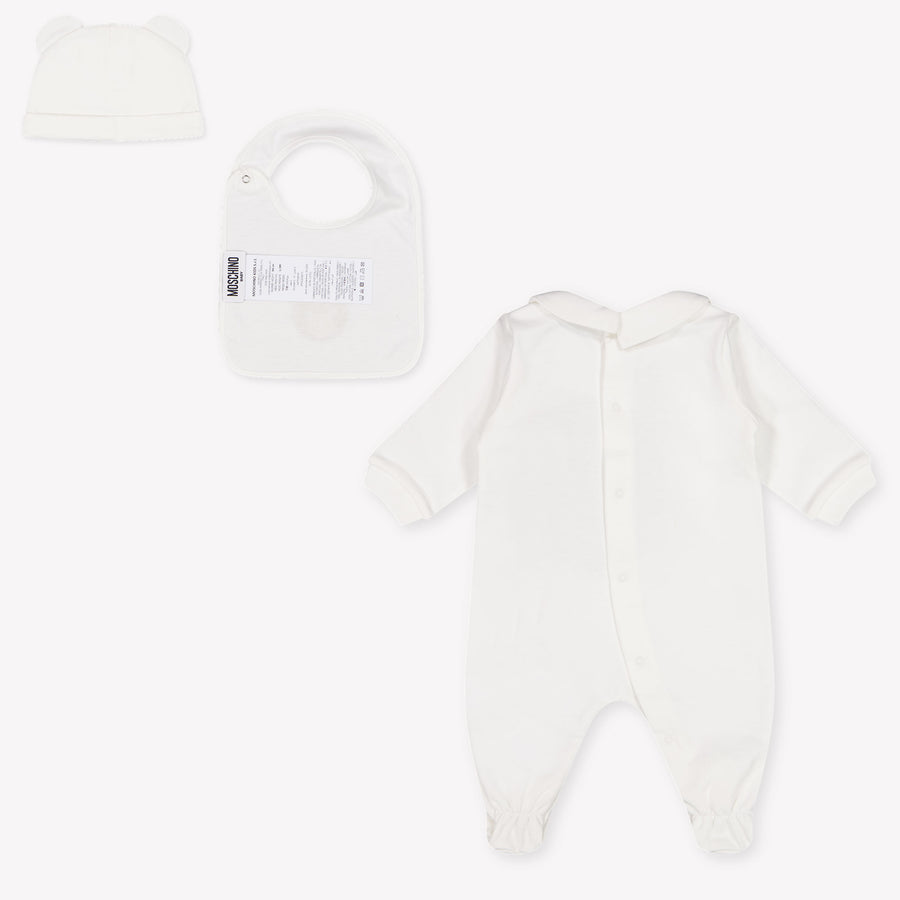 Moschino Baby-Unisex Spielanzug In Grauweiß