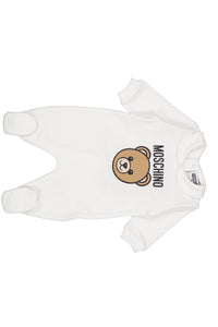 Moschino Bébé Unisexe Combishort en blanc cassé