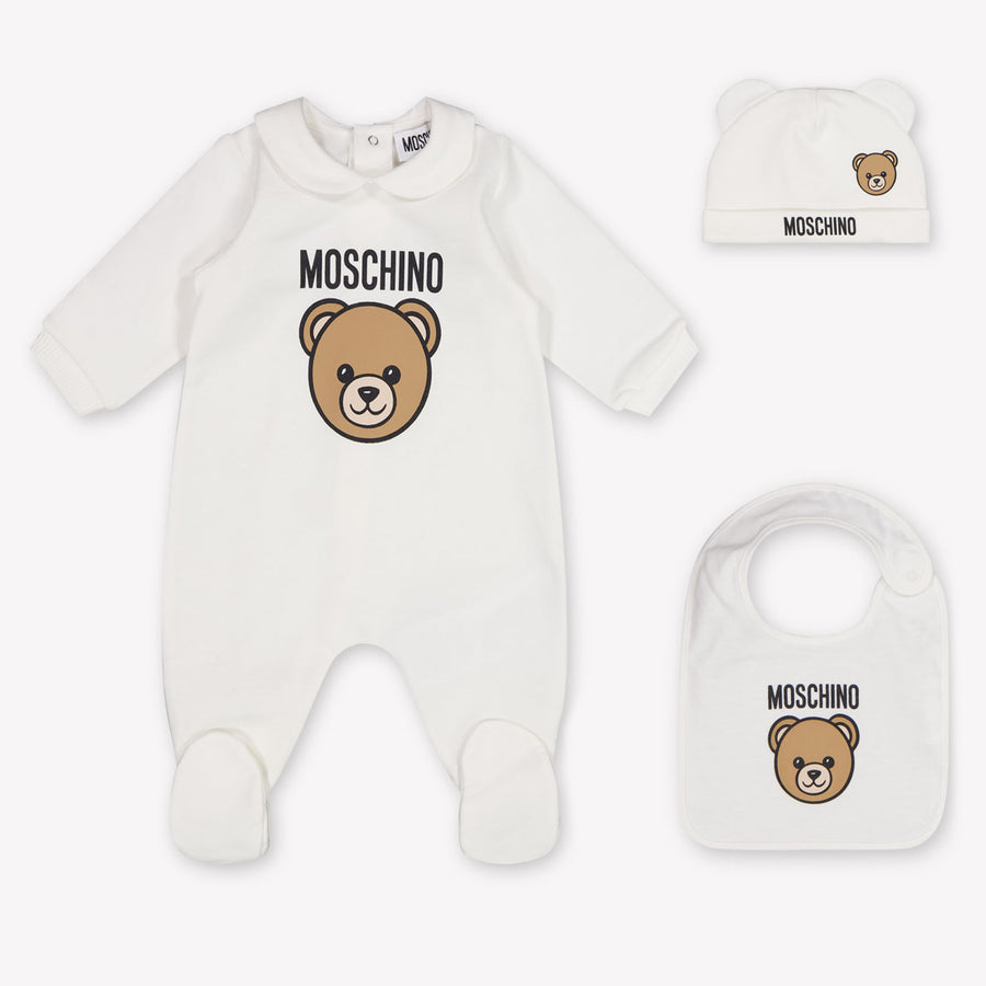Moschino Bébé Unisexe Combishort en blanc cassé
