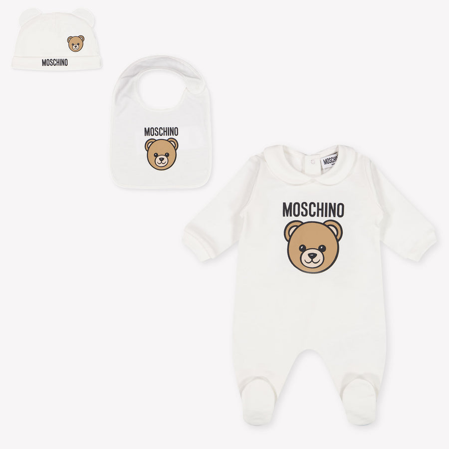 Moschino Baby-Unisex Spielanzug In Grauweiß