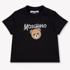 Moschino bebe Unisex Camiseta adentro Negro