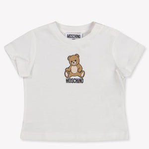 Moschino Baby Unisex T-Shirt In OffWhite