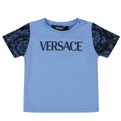 T-shirt versace Baby Garotos azul claro