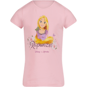 T-shirt dla dziewcząt dla dzieci Monennalisa Pink
