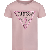 Hádej tričko pro dětské dívky růžové