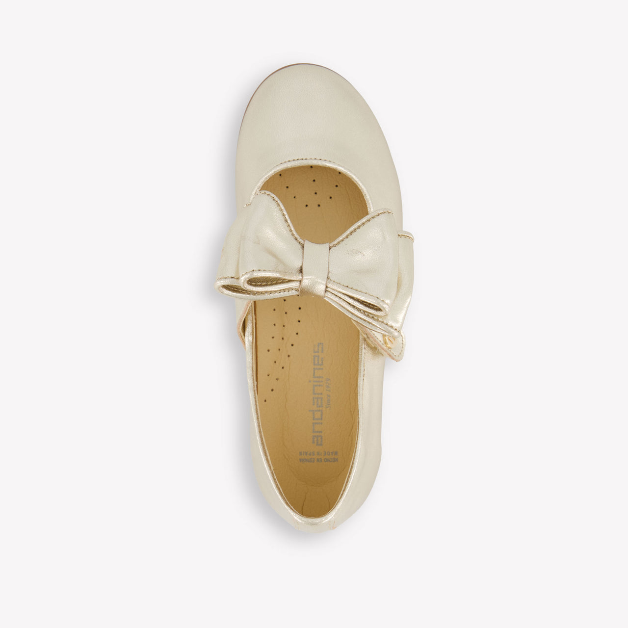 Andanines Mädchen Schuhe rein Gold