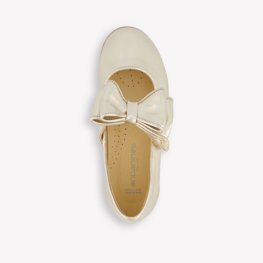 Andanines Mädchen Schuhe rein Gold