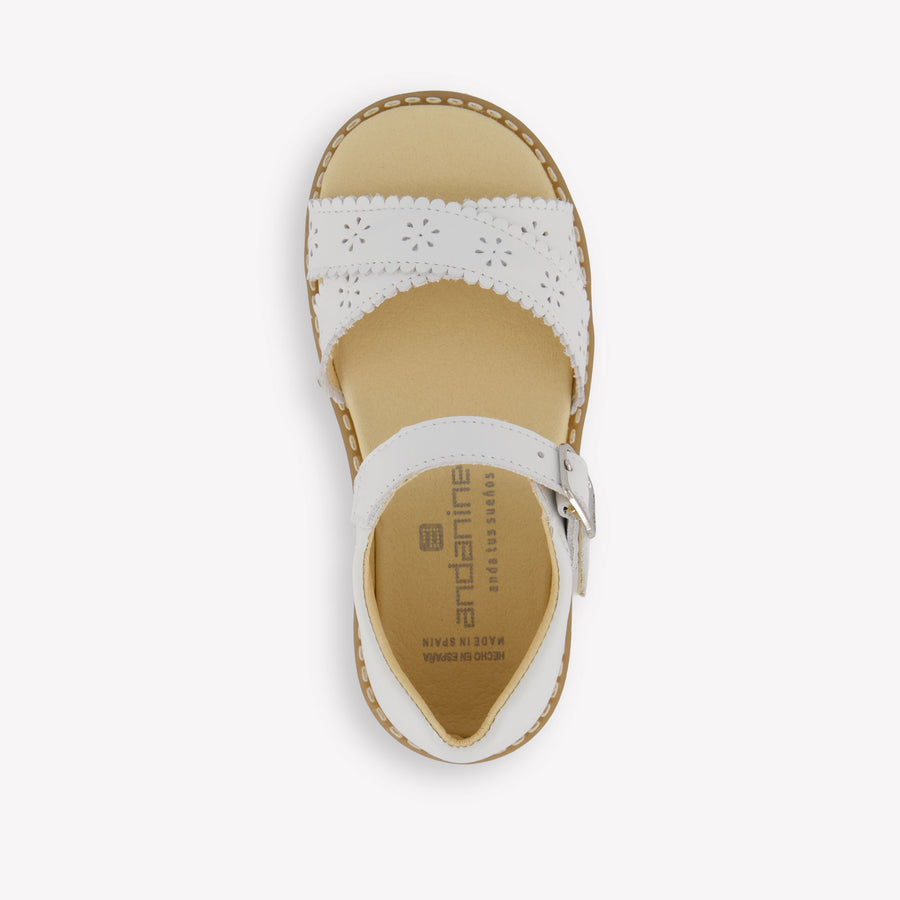 Andanines Mädchen Sandalen In Weiß