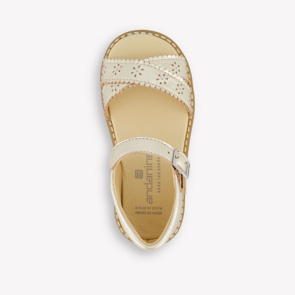 Andanines Ragazze Sandali dentro Oro