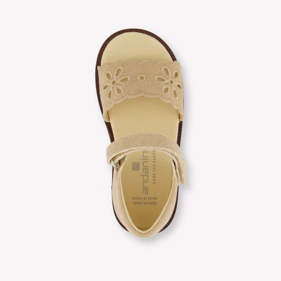 Andanines Mädchen Sandalen In Beige