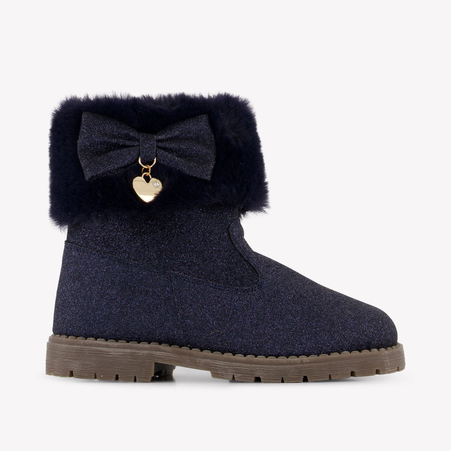 Andanines Mädchen Stiefel in Marineblau