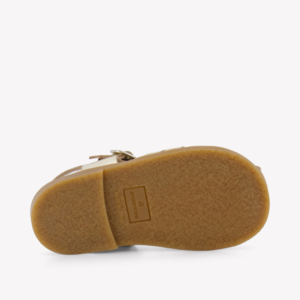 Andanines Ragazze Sandali dentro Oro